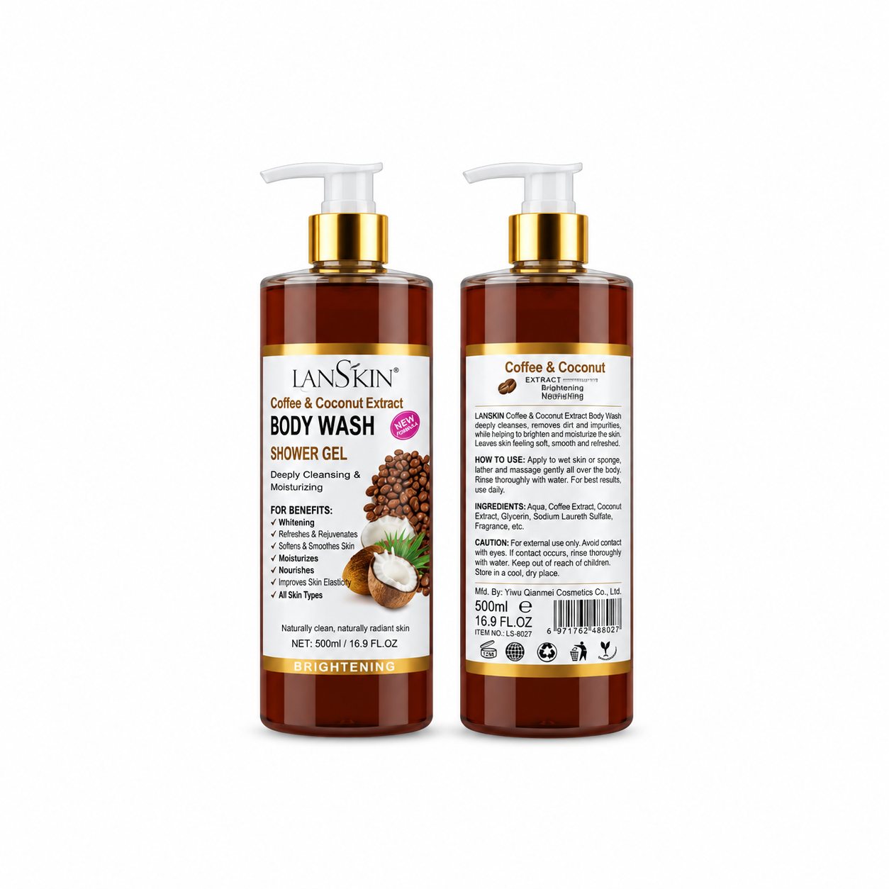 Lan Syade Coffee Whitening Scrub Body Shower Gel